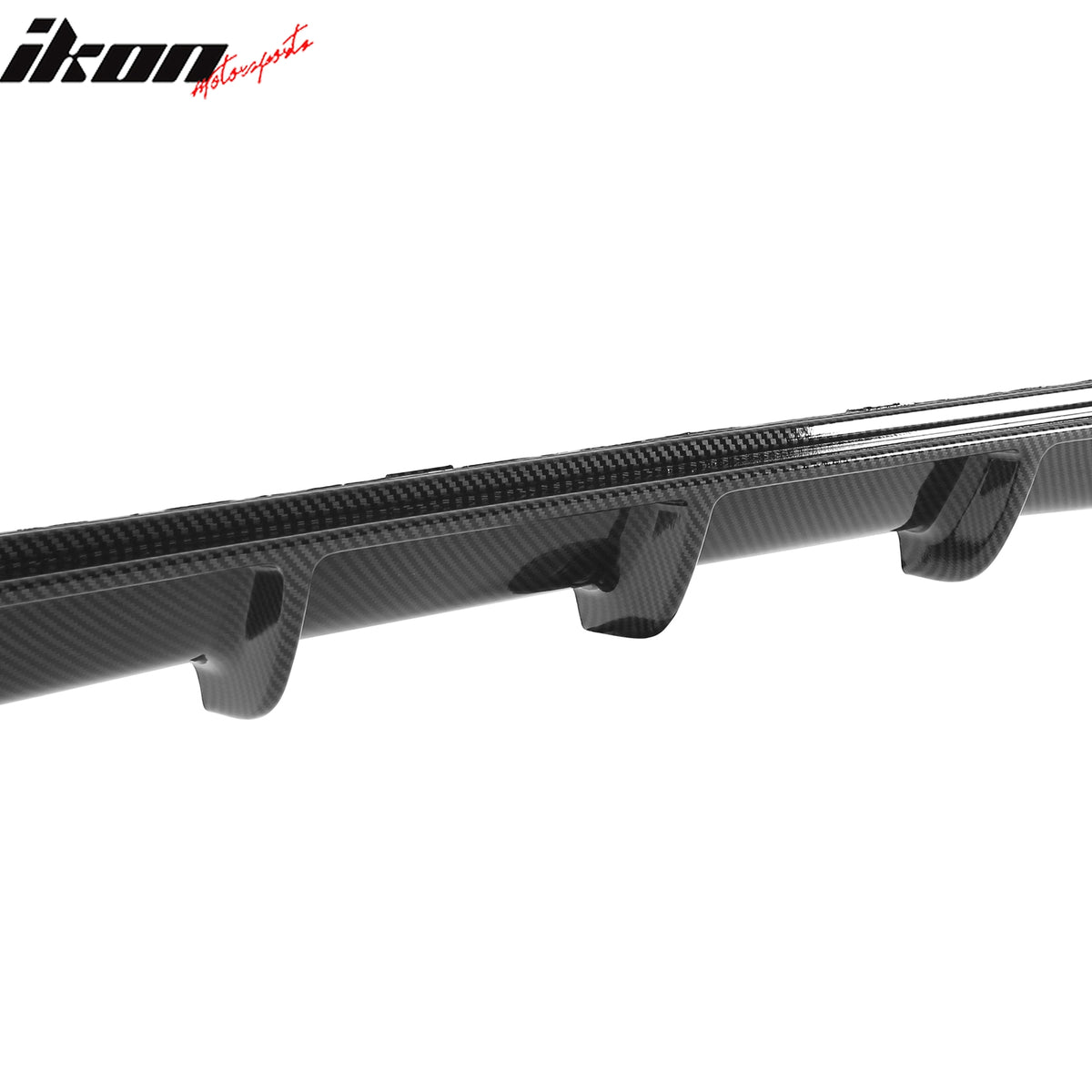 For 12-18 BMW 3 Series F30 F31 Carbon Fiber Look Rear Diffuser Dual Side Exhaust