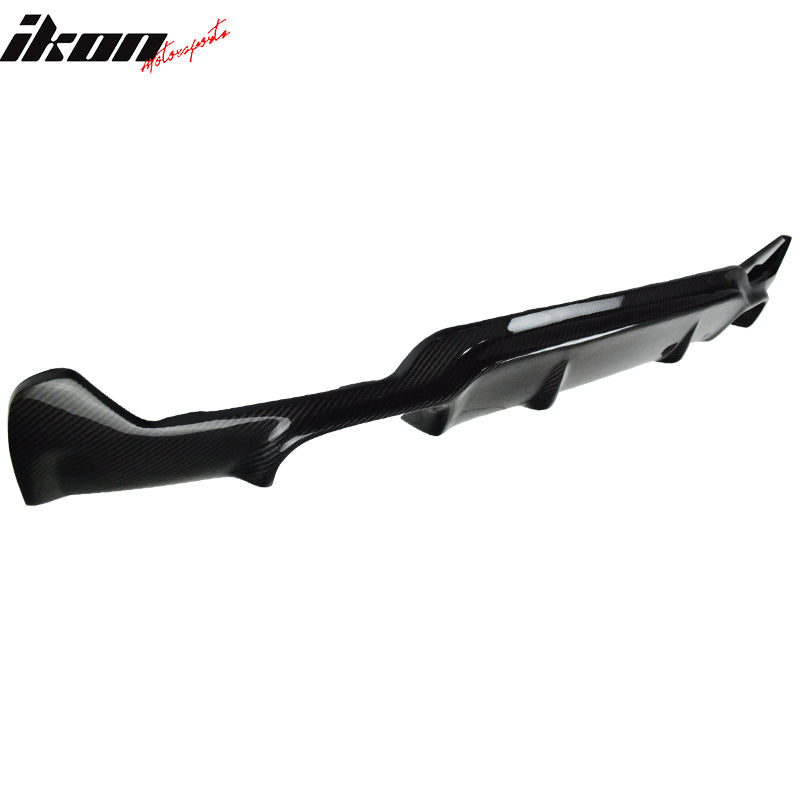 Fits 14-20 BMW F32 M Sport Rear Bumper Lip Diffuser V Style Carbon Fiber Spoiler