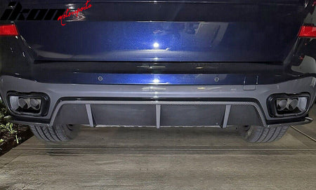 Fits 19-25 BMW G05 X5 M Sport Rear Bumper Lip Diffuser Carbon Fiber Print 3PC