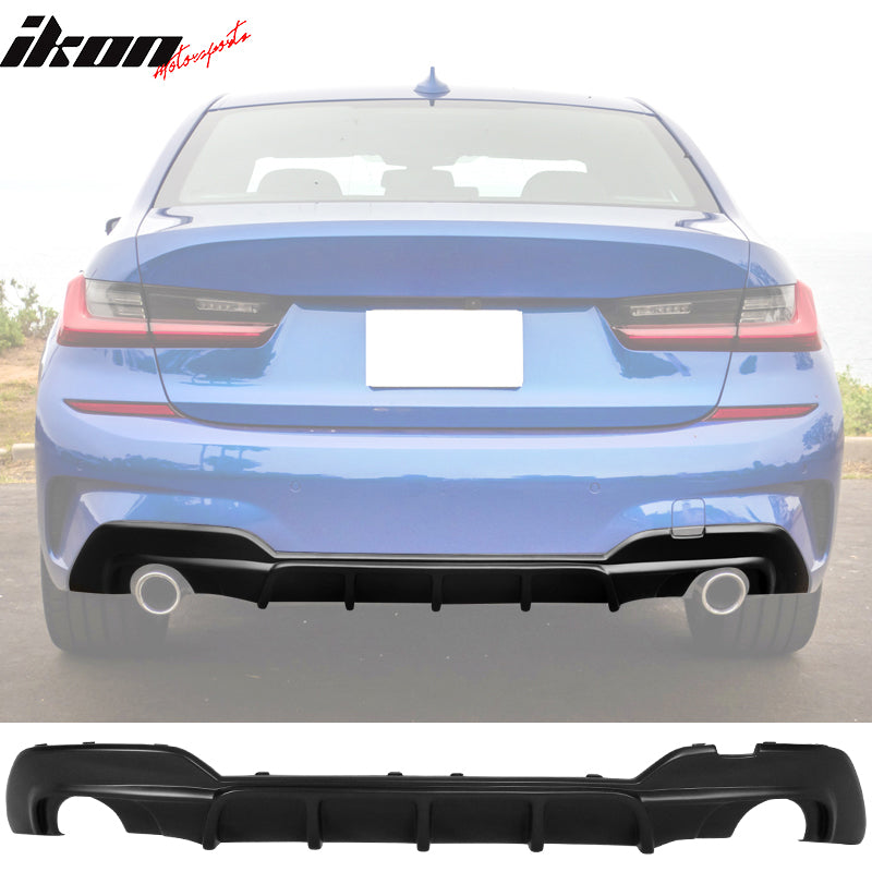 Fits 19-22 BMW 3 Series G20 330i M Sport Rear Diffuser Bumper Lip