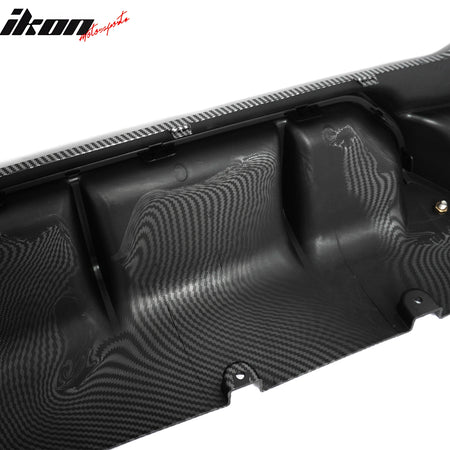 For 17-23 BMW G30 5 Series M5 Competition Style Rear Diffuser Carbon Fiber Print