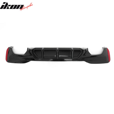 Fits 17-23 BMW G30 5 Series F90 M5 Competition Style Rear Diffuser Gloss Black