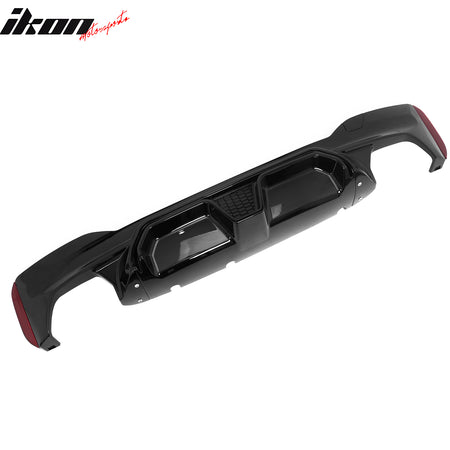 Fits 17-23 BMW G30 5 Series M Sport F90 M5 CS Style Rear Diffuser Gloss Black PP