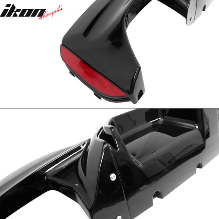 Fits 17-23 BMW G30 5 Series M Sport F90 M5 CS Style Rear Diffuser Gloss Black PP