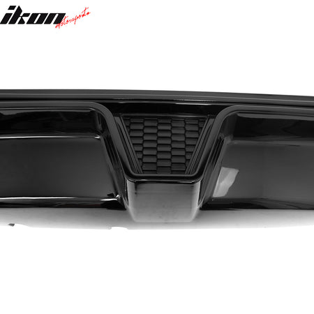 Fits 17-23 BMW G30 5 Series M Sport F90 M5 CS Style Rear Diffuser Gloss Black PP