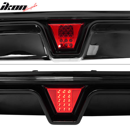 Fits 17-23 BMW G30 5 Series M Sport Gloss Black M5 CS Style Rear Diffuser w/ LED