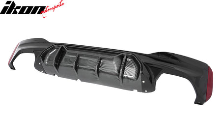 Fits 17-20 BMW G30 Rear Diffuser M5 M-Perfermance Style + Black Quad Exhaust