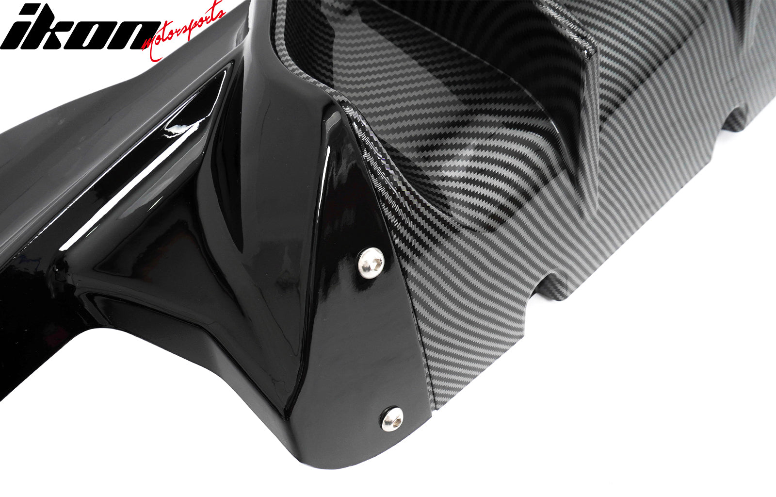 Fits 21-23 BMW G30 Rear Diffuser M5 M-Perfermance Style + Silver Quad Exhaust