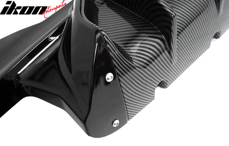 Fits 17-20 BMW G30 Rear Diffuser M5 M-Perfermance Style + Black Quad Exhaust