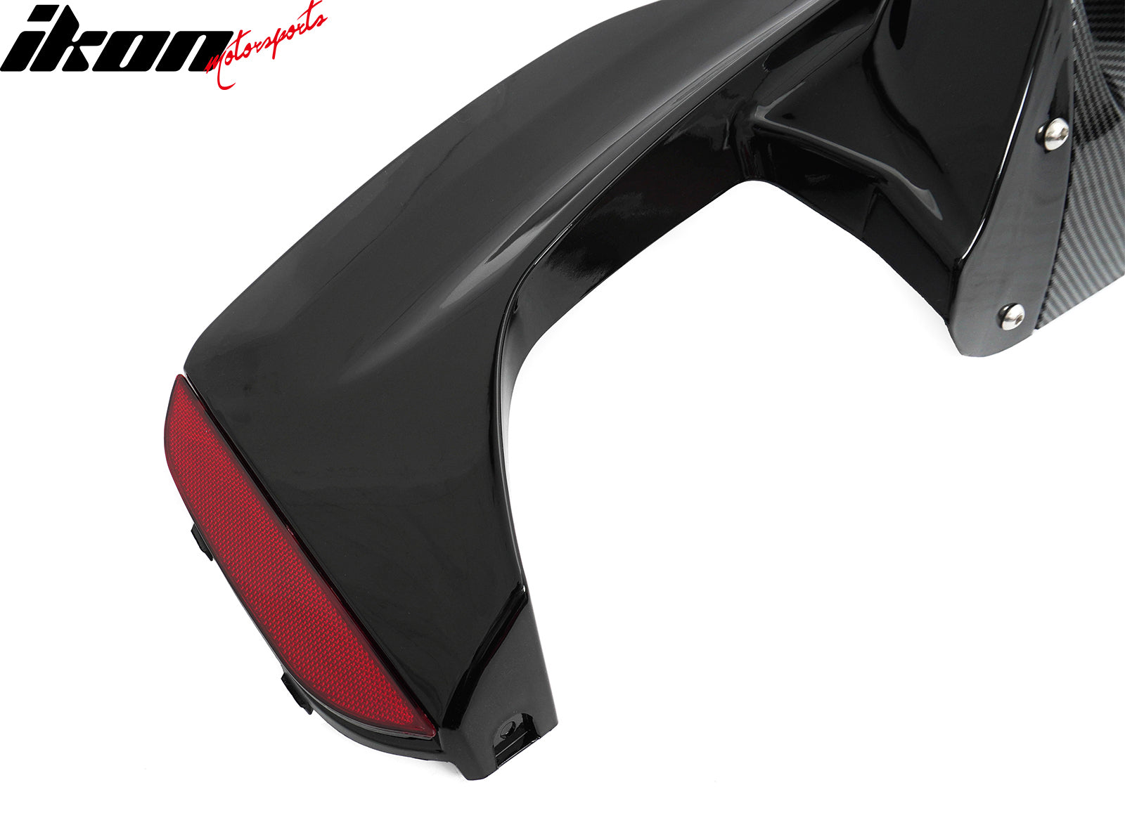 Fits 17-20 BMW G30 Rear Diffuser M5 M-Perfermance Style + Silver Quad Exhaust