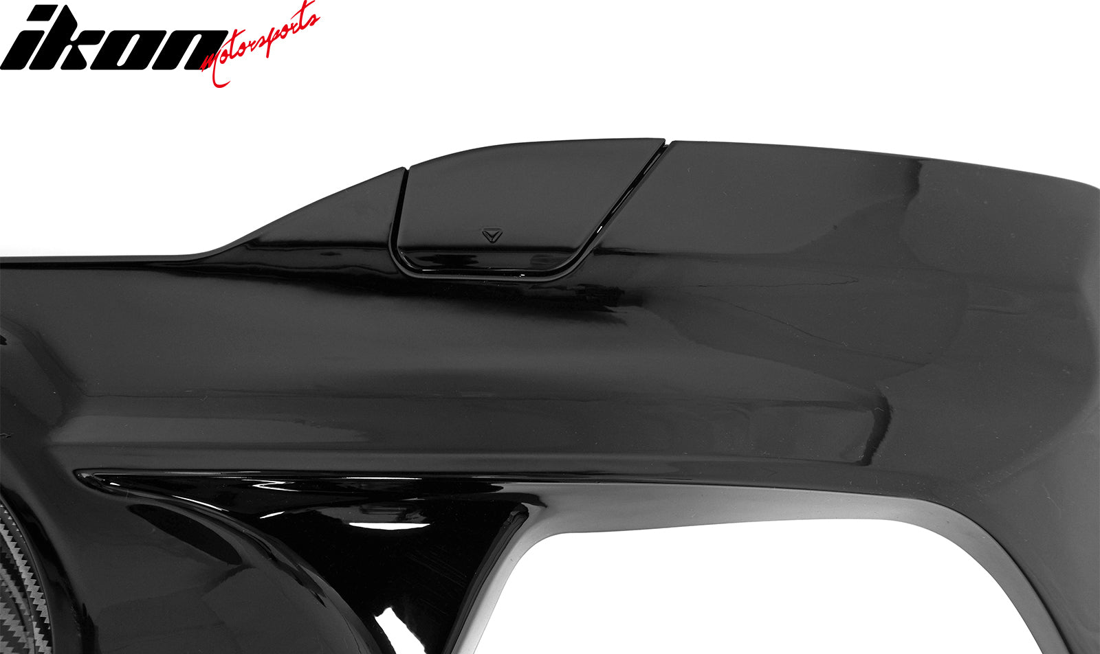 Fits 21-23 BMW G30 Rear Diffuser M5 M-Perfermance Style + Silver Quad Exhaust