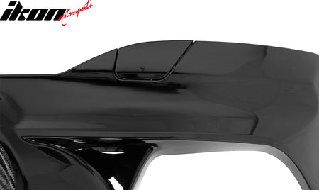 Fits 21-23 BMW G30 Rear Diffuser M5 M-Perfermance Style + Silver Quad Exhaust