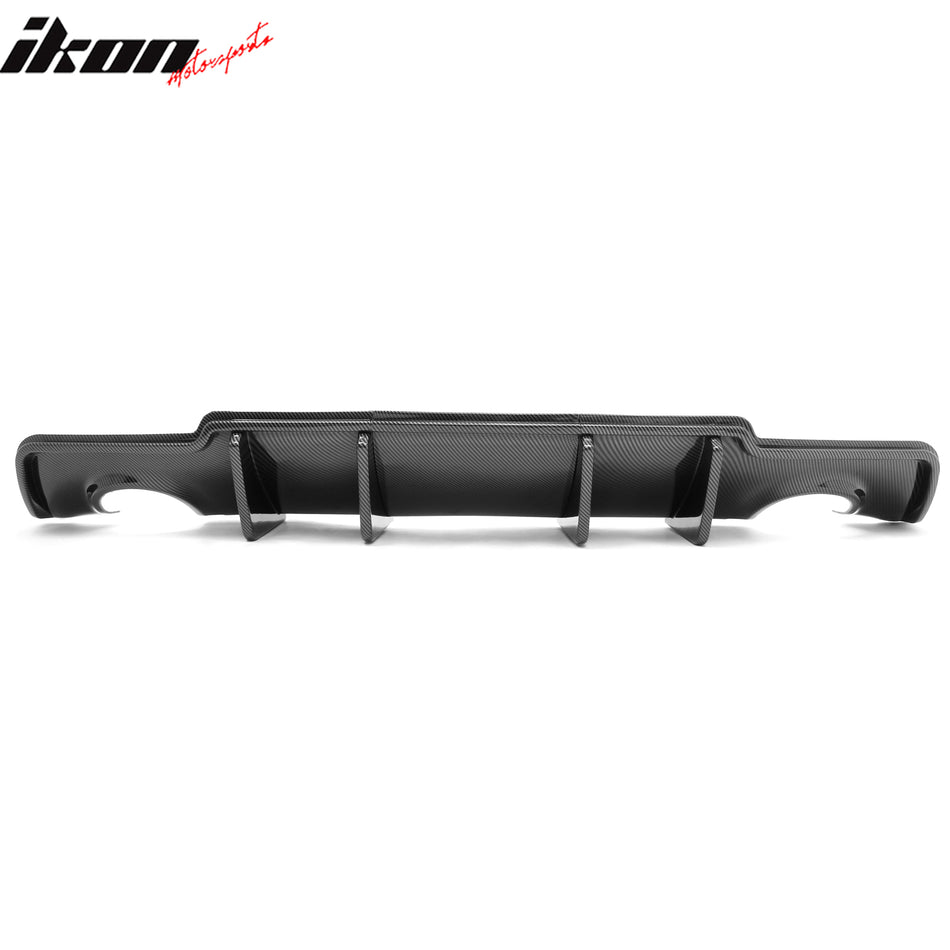2011-2014 Chrysler 300 3PCS Rear Bumper Lip Diffuser Lower Valance Exterior Auto Parts Painted Carbon Fiber Print PP Polypropylene