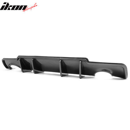 Fits 11-14 Chrysler 300 Rear Bumper Lip Diffuser PP Carbon Fiber Print 3PCS