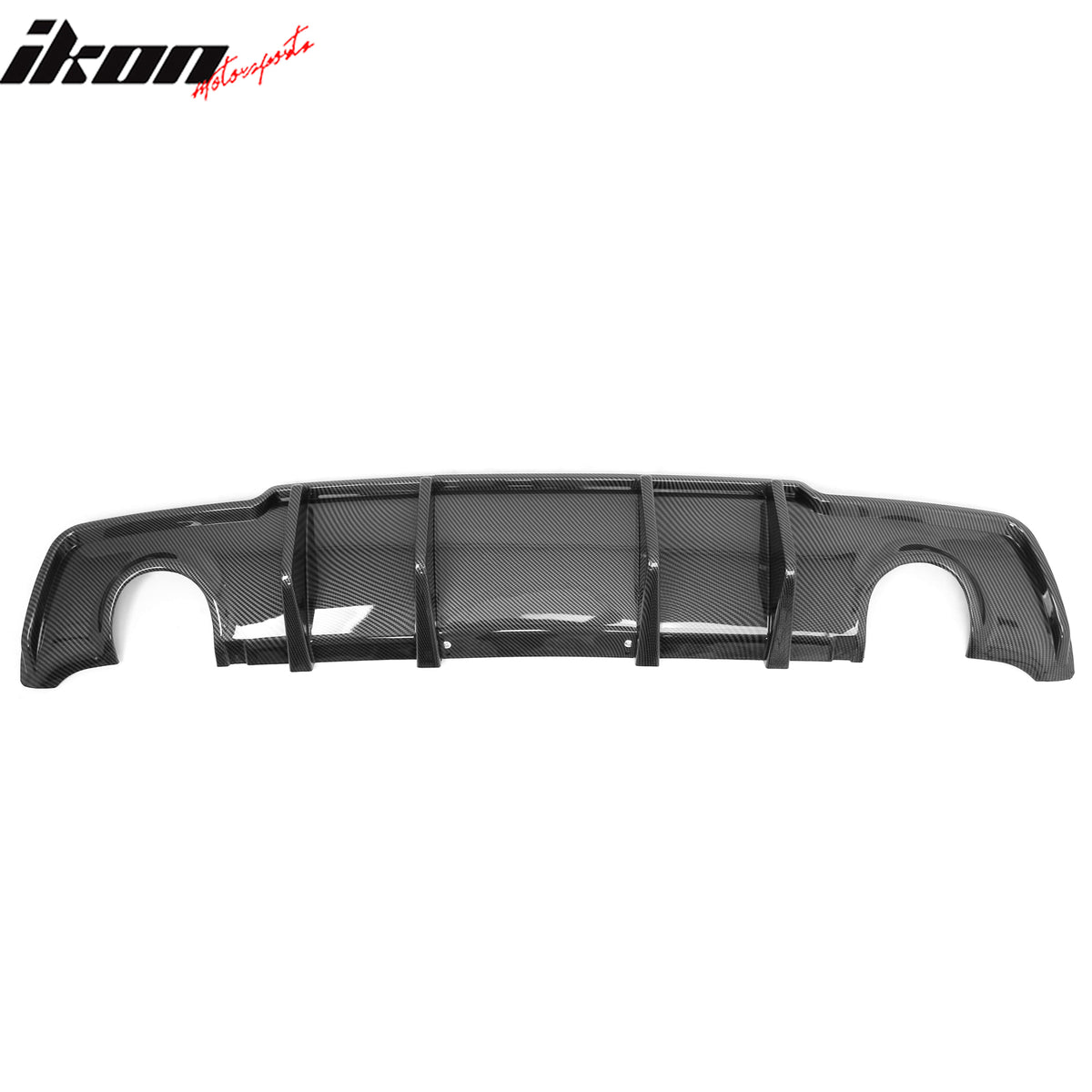 Fits 11-14 Chrysler 300 Rear Bumper Lip Diffuser PP Carbon Fiber Print 3PCS