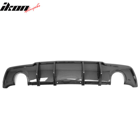 Fits 11-14 Chrysler 300 Rear Bumper Lip Diffuser PP Carbon Fiber Print 3PCS