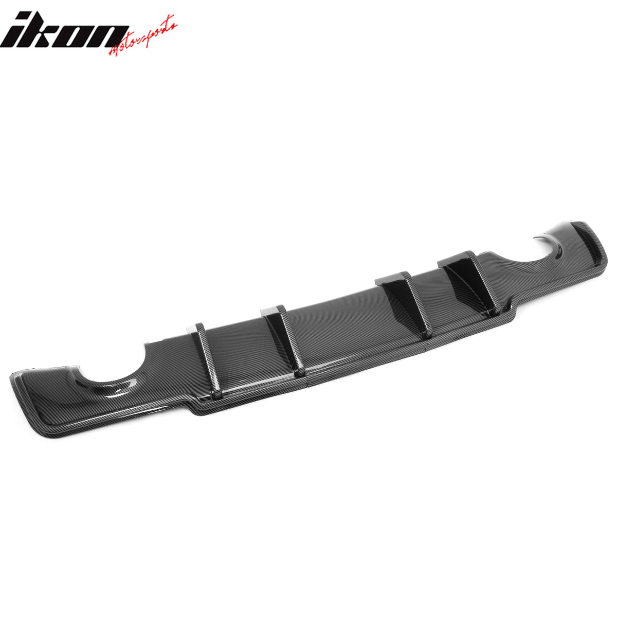 Fits 11-14 Chrysler 300 Rear Bumper Lip Diffuser PP Carbon Fiber Print 3PCS
