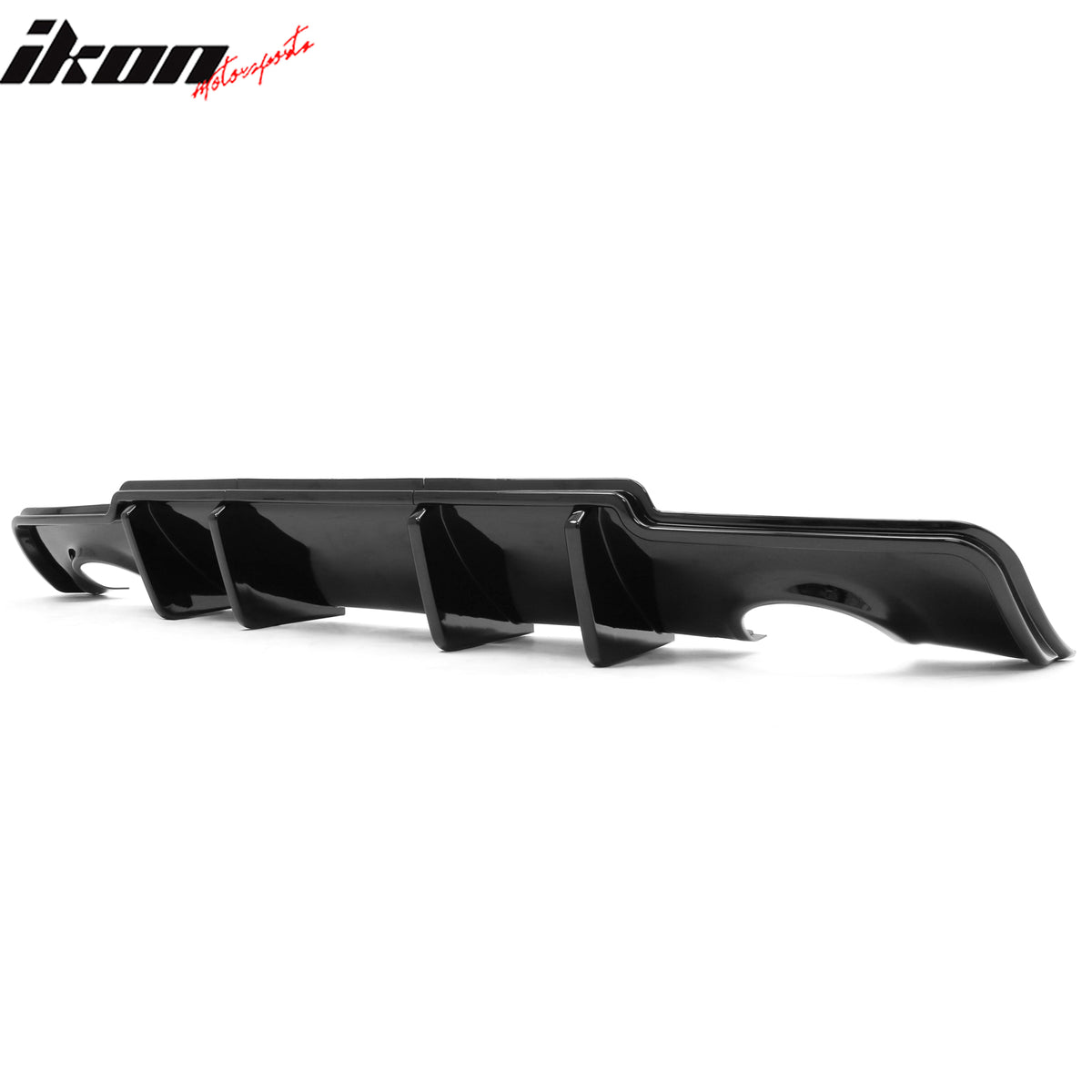Fits 11-14 Chrysler 300 Rear Bumper Lip Diffuser Valance PP Gloss Black 3PCS
