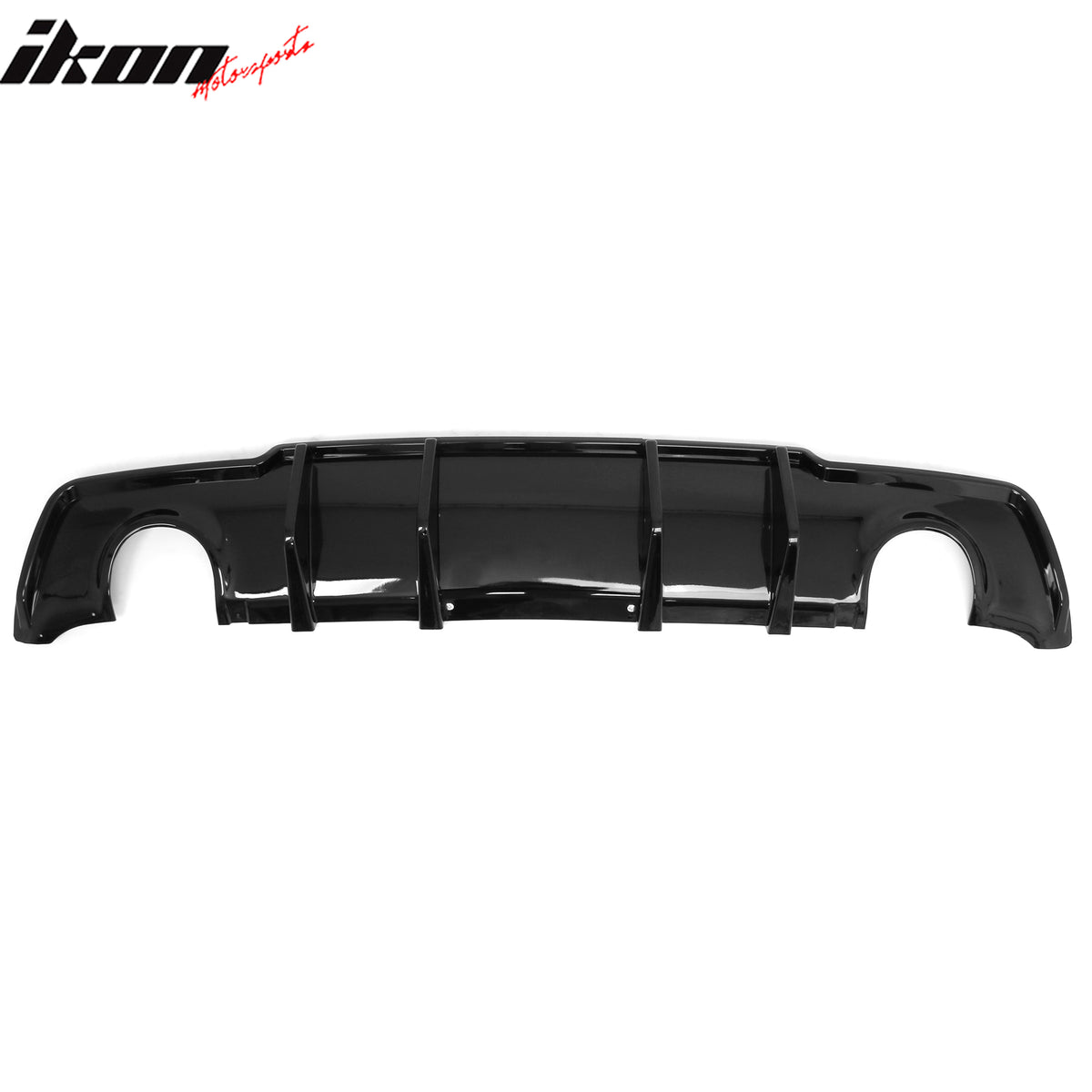 Fits 11-14 Chrysler 300 Rear Bumper Lip Diffuser Valance PP Gloss Black 3PCS