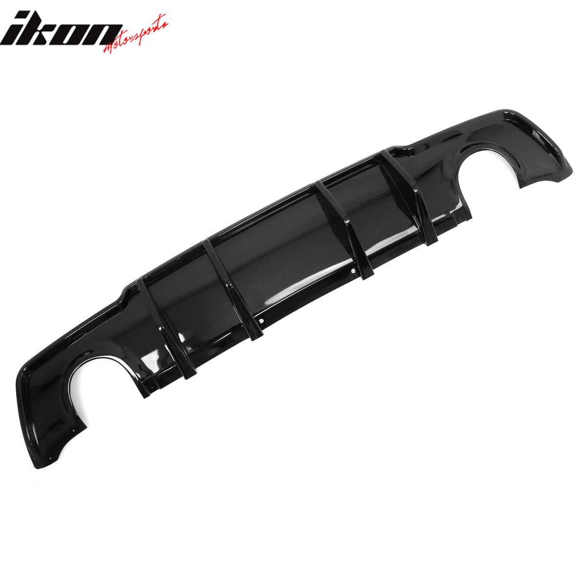 Fits 11-14 Chrysler 300 Rear Bumper Lip Diffuser Valance PP Gloss Black 3PCS