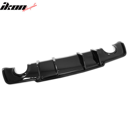 Fits 11-14 Chrysler 300 Rear Bumper Lip Diffuser Valance PP Gloss Black 3PCS