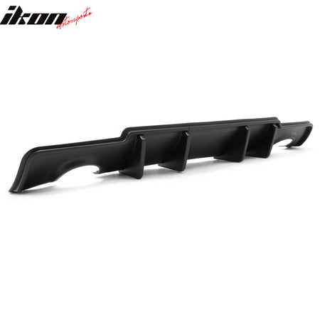 Fits 11-14 Chrysler 300 Rear Bumper Lip Diffuser Valance PP Matte Black 3PCS