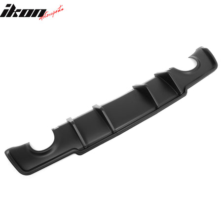 Fits 11-14 Chrysler 300 Rear Bumper Lip Diffuser Valance PP Matte Black 3PCS