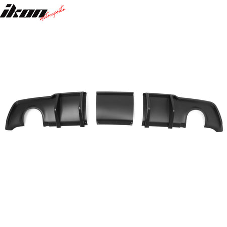 Fits 11-14 Chrysler 300 Rear Bumper Lip Diffuser Valance PP Matte Black 3PCS