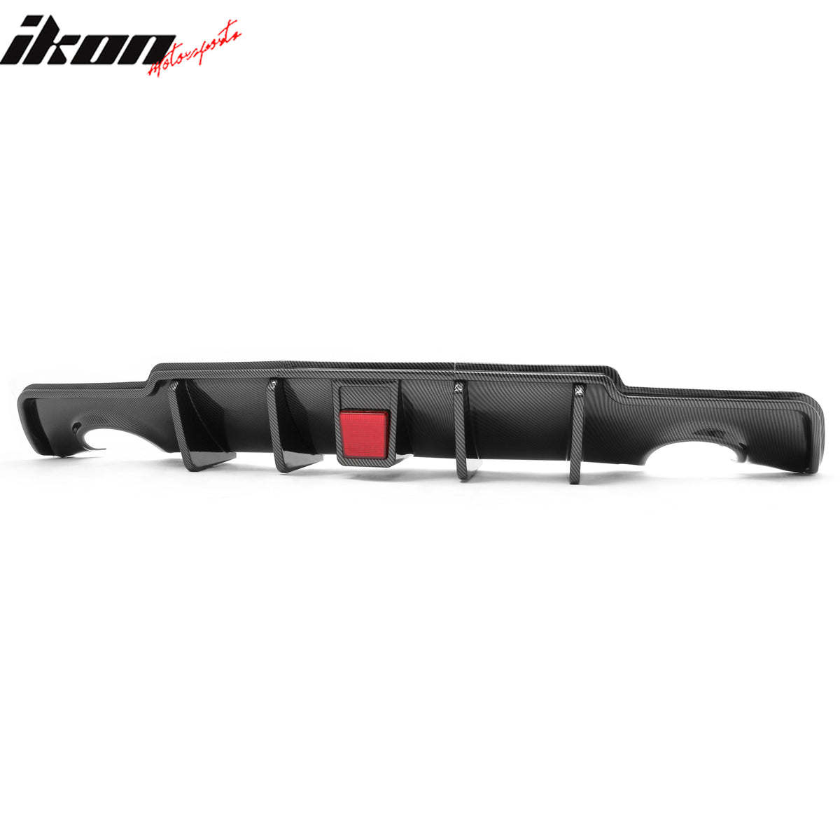 Fits 11-14 Chrysler 300 Rear Bumper Lip Diffuser W/LED Carbon Fiber Print 3PCS