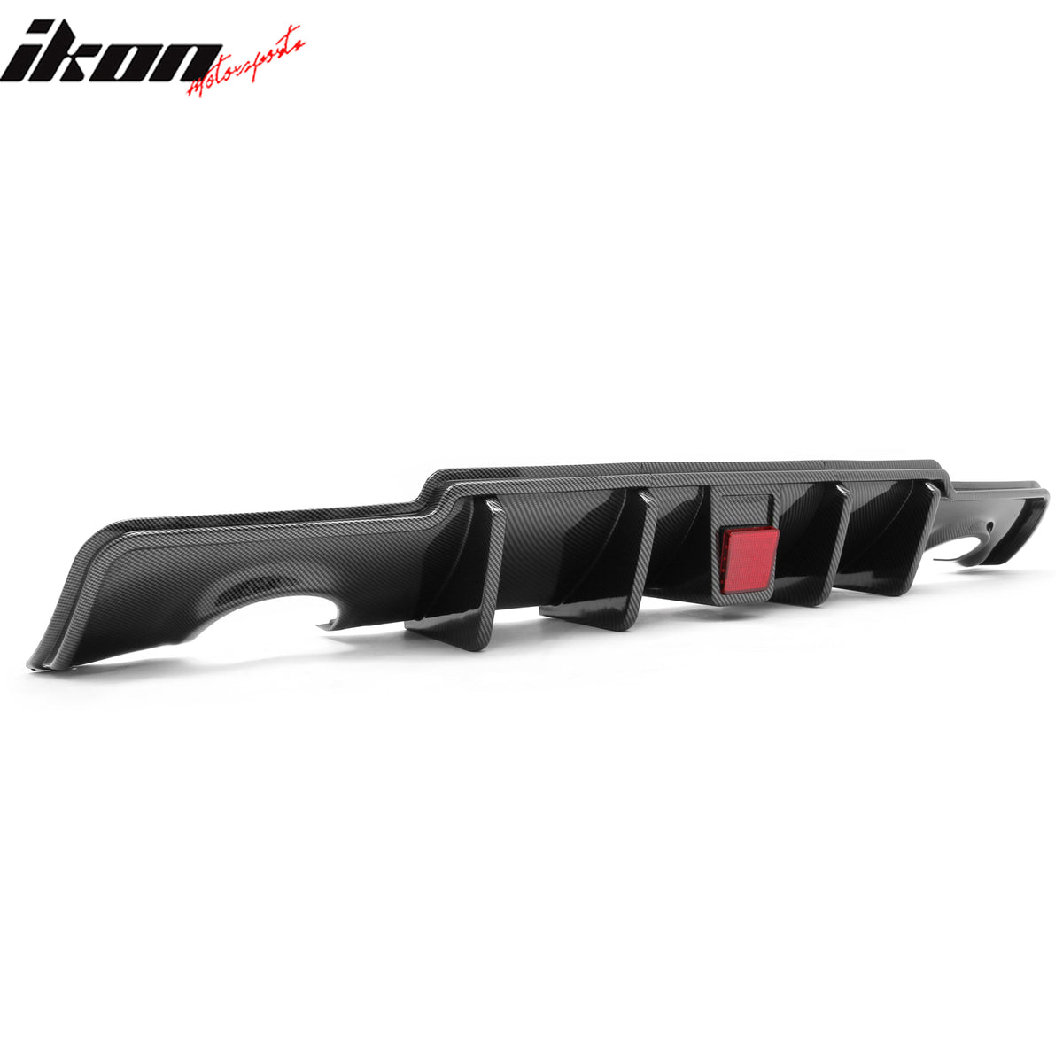Fits 11-14 Chrysler 300 Rear Bumper Lip Diffuser W/LED Carbon Fiber Print 3PCS