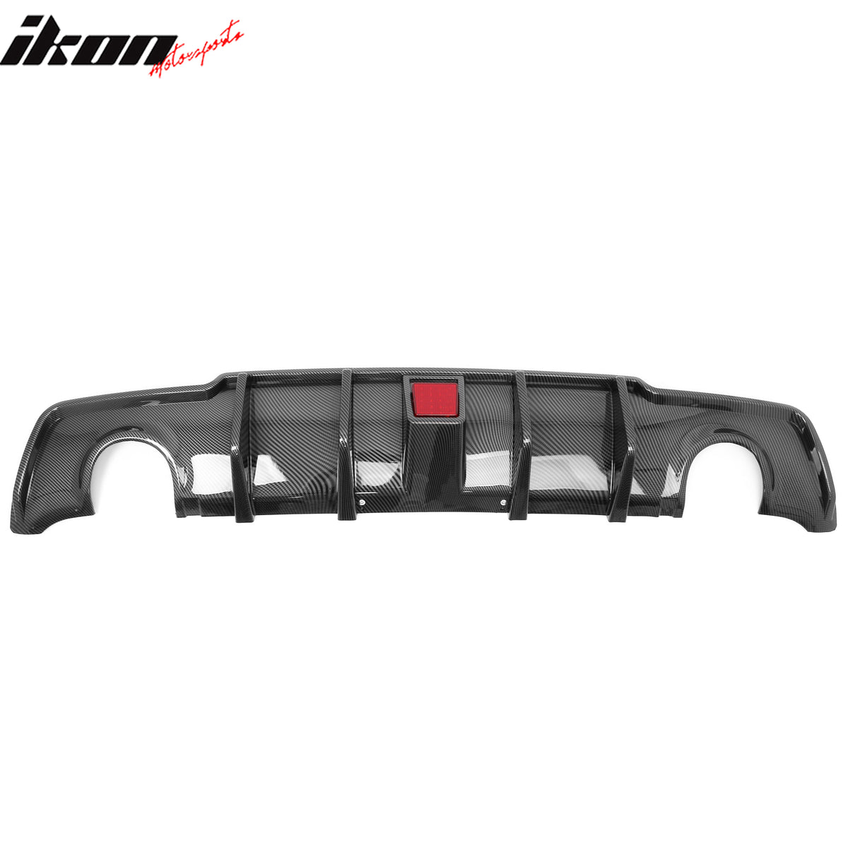 Fits 11-14 Chrysler 300 Rear Bumper Lip Diffuser W/LED Carbon Fiber Print 3PCS