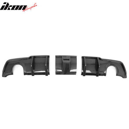 Fits 11-14 Chrysler 300 Rear Bumper Lip Diffuser W/LED Carbon Fiber Print 3PCS