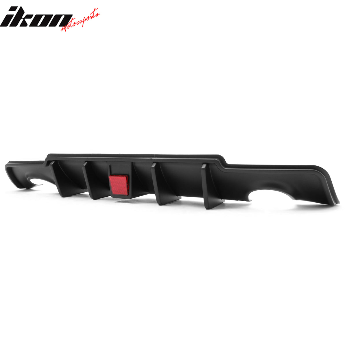 Fits 11-14 Chrysler 300 Rear Lower Bumper Lip Diffuser W/LED PP Matte Black 3PCS