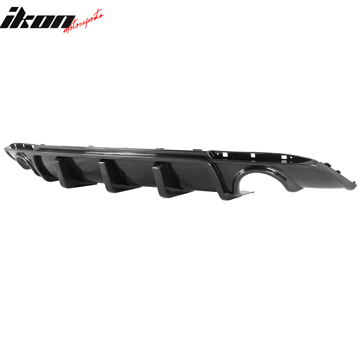 Fits 15-23 Chrysler 300 Rear Bumper Lip Diffuser Valance PP Carbon Fiber Print