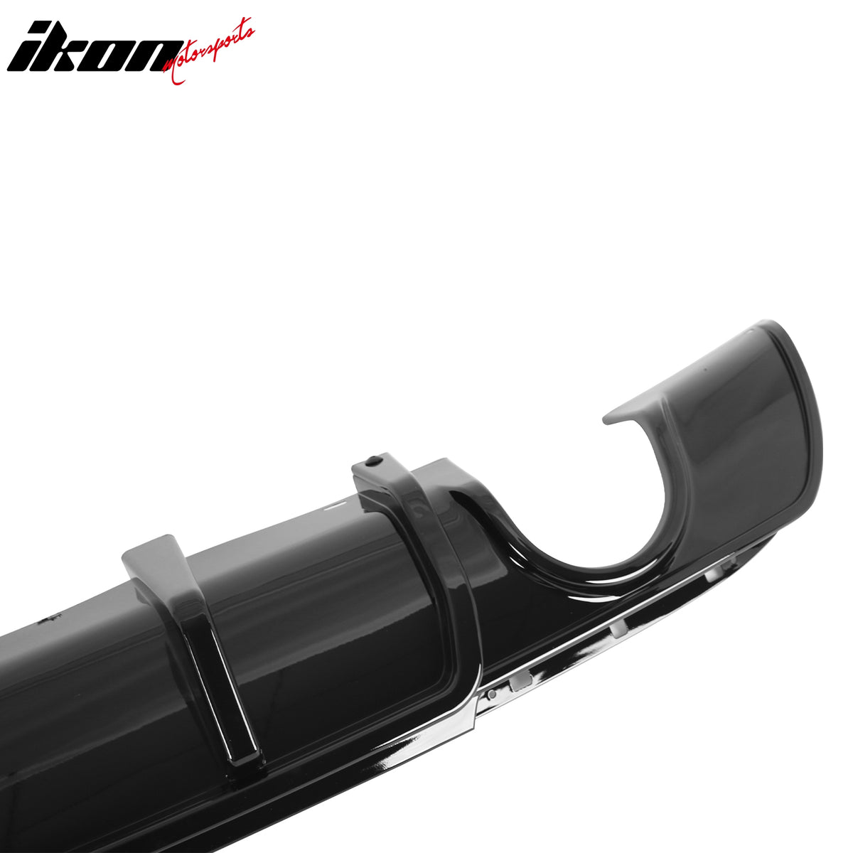 Fits 15-23 Chrysler 300 Rear Bumper Lip Diffuser W/LED Light PP Gloss Black