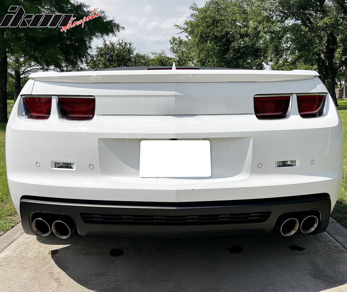 Fit 10-13 Chevy Camaro ZL1 Style Rear Bumper Diffuser Lip Lower Cover Valance