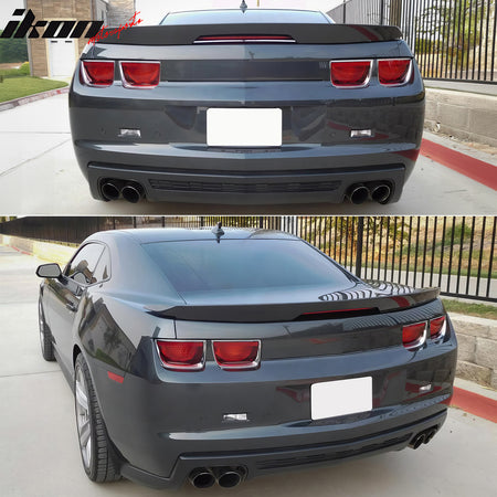 Fit 10-13 Chevy Camaro ZL1 Style Rear Bumper Diffuser Lip Lower Cover Valance