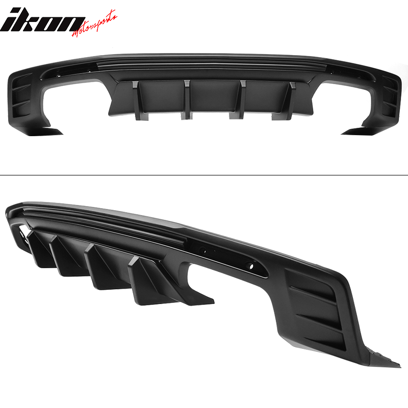 Fits 16-24 Chevy Camaro Ikon Style Rear Bumper Lip Diffuser 3PCS PP