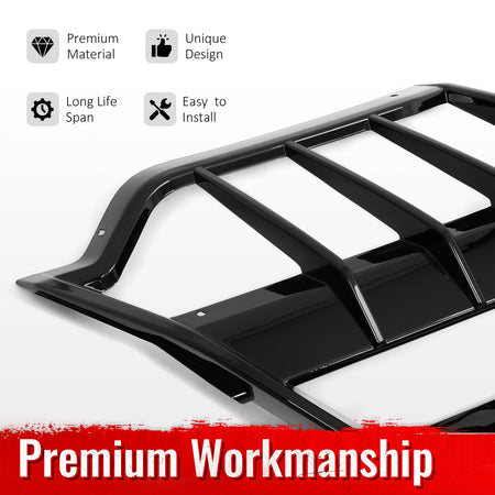 Fits 20-26 Chevy Corvette C8 Stingray Z51 E-Ray Rear Diffusers Gloss Black 2PCS