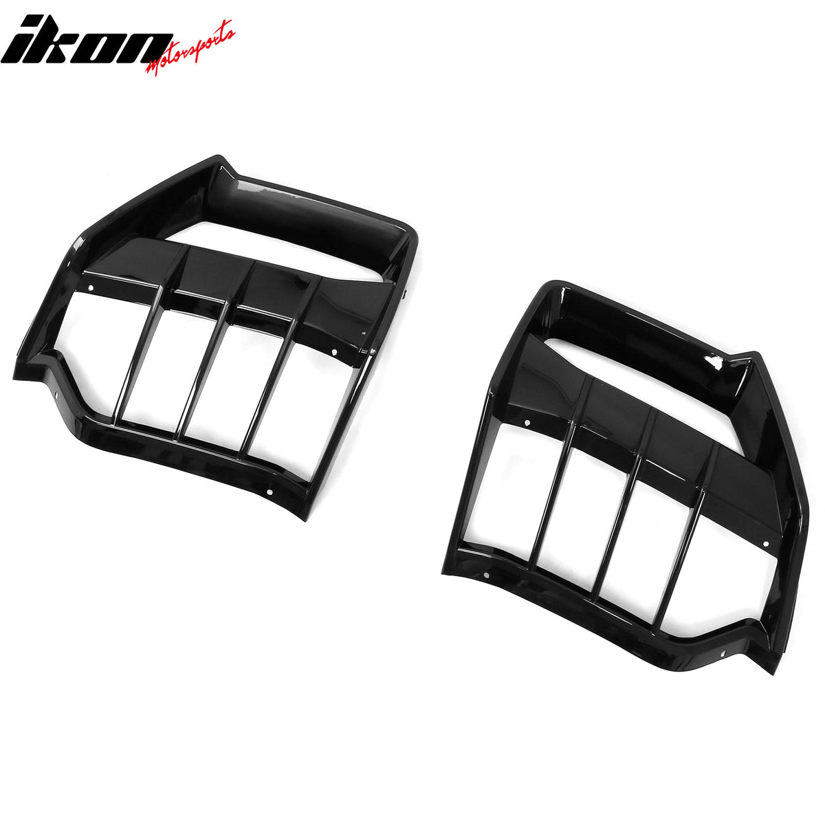 Fits 20-26 Chevy Corvette C8 Stingray Z51 E-Ray Rear Diffusers Gloss Black 2PCS