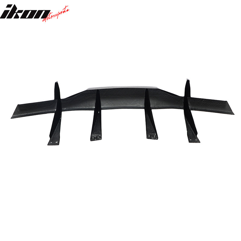 Fits 20-23 Chevy Corvette C8 Stingray Rear Bumper Diffuser Fin Lip Carbon Fiber