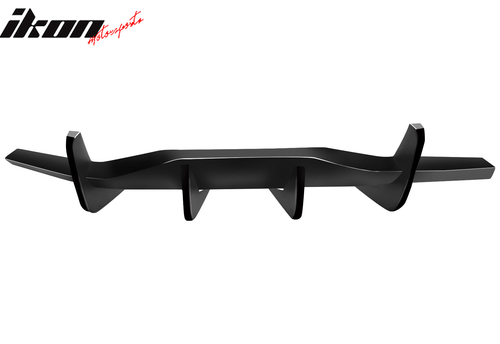 For 20-25 Chevy Corvette C8 Stingray Z51 Bumper Diffuser Fin Lip Gloss Black ABS