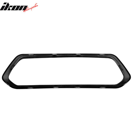 For 20-25 Chevy Corvette C8 Rear Diffuser Lip + Black Quad Exhaust Tips + Grille