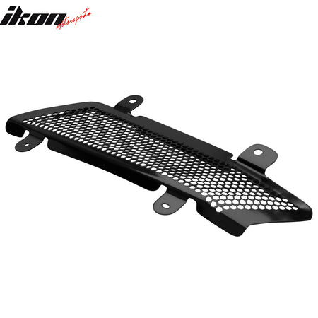 For 20-25 Chevy Corvette C8 Rear Diffuser Lip + Black Quad Exhaust Tips + Grille