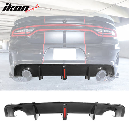 For 20-23 Dodge Charger Widebody 4DR Rear Diffuser W/ Brake Light PP