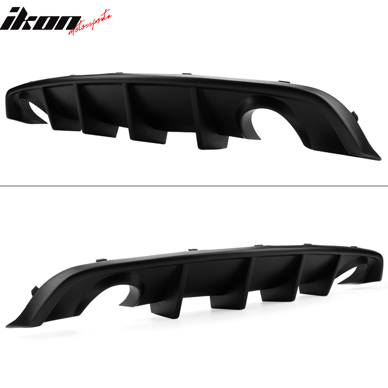 Fits 12-14 Dodge Charger SRT8 V2 Style Rear Diffuser Bumper Lip Valance PP