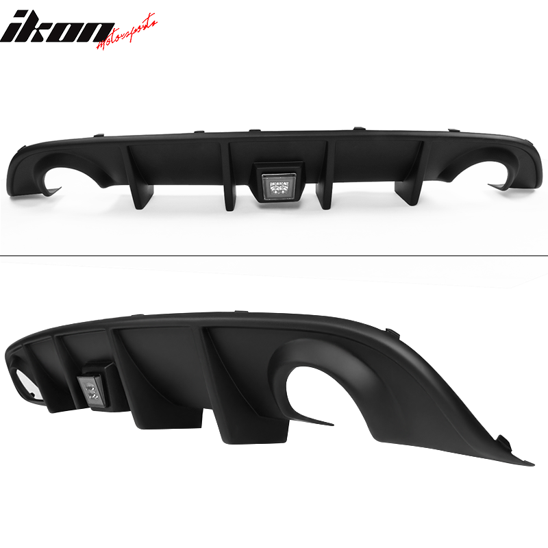 Fits 15-23 Dodge Charger SRT Rear Diffuser with LED Lamp & Reflective Tape