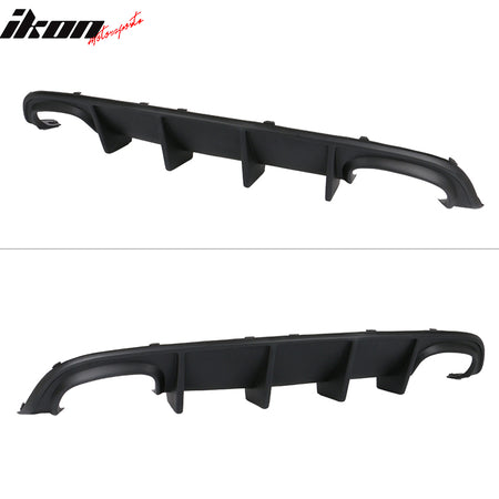 Fits 15-23 Dodge Charger Quad Exhaust Rear Diffuser Unpainted PP