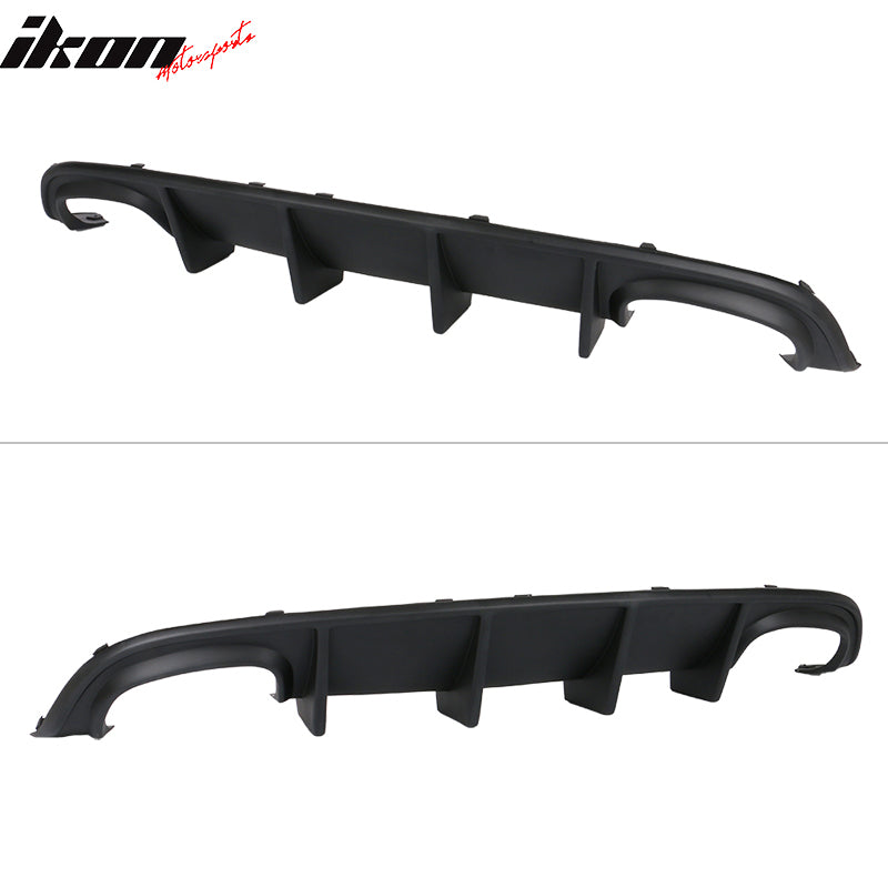 Fits 15-23 Dodge Charger Quad Exhaust Rear Diffuser + Side Aprons Unpainted PP