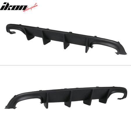 Fits 15-23 Dodge Charger Quad Exhaust Rear Diffuser + Side Aprons Unpainted PP